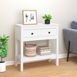  Konzolni stol bijeli 75 x 35 x 75 cm od masivne borovine Cijene