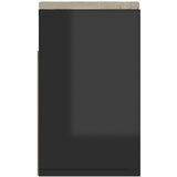  Klupa za cipele s jastukom sjajna crna 104 x 30 x 49 cm drvena | shoptok.hr