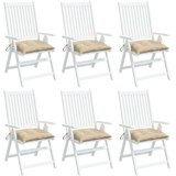 vidaXL Jastuci za stolice 6 kom bež 40 x 40 x 7 cm od tkanine Oxford | shoptok.hr