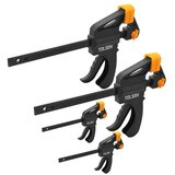 Tolsen Set automatskih stega 4-delni 10209 crni Cene