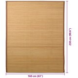  Tepih od bambusa 160 x 230 cm smeđi | Shoptok.si