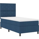 vidaXL Vzmetnica Box Spring z vzmetnico modra 90x200 cm tkanina, (22080777) | Shoptok.si