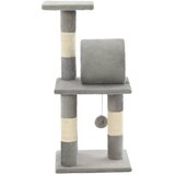  Penjalica za mačke sa stupovima za grebanje od sisala 65 cm siva | shoptok.hr