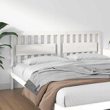  Uzglavlje za krevet bijelo 185,5x4x100 cm od masivne borovine | shoptok.hr