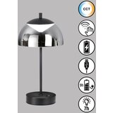 Honsel Moderne tafellamp zwart 35 cm smoke glas incl. LED 3-staps dimbaar - Djent | Shoptok.si