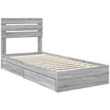  Okvir za krevet Siva Sonoma 75 x 190 cm Konstruirano drvo | shoptok.hr
