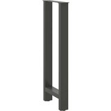  Noge za barsko mizo antracitne barve 2 kosa 40 x (100-101) cm jeklo | Shoptok.si
