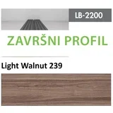 profil Zidni MDF Završni LB-2200-B Light Walnut (239) 2800x100x18mm ( 026-118 )