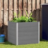 vidaXL Visoka greda WPC 100x100x91 cm siva - - Siva - 36.1 - 100 x 100 x 91 cm - 2025- | Shoptok.si