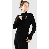 Merino Cascade Flex Mock Neck Funkcijska majica black