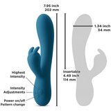 Ns Novelties Inya Luv Bunny - punjivi vibrator za klitor (tirkiz) | shoptok.hr