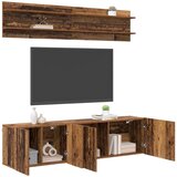 TV Jedinice Zidne 6 pcs Staro drvo Konstruirano drvo | shoptok.hr