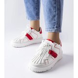 Gemre White-red platform sneakers Binet | Shoptok.si