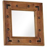 Maison Chic Ogledalo - Zrcalo - Kozmetično ogledalo iz trdnega akacijevega lesa 50x50 cm, (21698104) | Shoptok.si