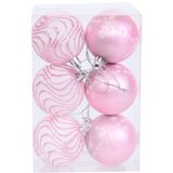  novogodišnje kugle 8cm set 6/1/ roze | Eponuda.com