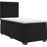  Boxspring krevet s madracem Crna 100 x 200 cm Baršun | shoptok.hr