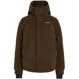 O'neill Športna jakna 'Cruz Hybrid' temno rjava / črna / bela | Shoptok.si