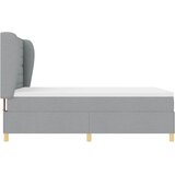 Krevet s opruga kutije Svijetlo siva 200 x 140 cm tkanina | shoptok.hr