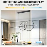 Brilagi LED prigušiva luster na sajli SIGNATURE LED/53W/230V 120 cm crna + daljinski upravljač | Eponuda.com