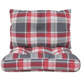 Jastuci za palete 2 kom crveni karirani od tkanine | shoptok.hr