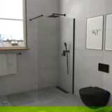 Copen Monte Walk-in tuš paravan crni ram - 120 cm | ePonuda.com