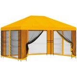 vidaXL Vrtni gazebo s stranskimi stenami 4 × 3 m Rumena, (5000218805) | Shoptok.si