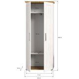 MID.YOU Garderobna Omara Verona, Barva Macesna | Shoptok.si