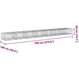  Gabionska košara s poklopcem 700x100x50 cm pocinčano željezo | shoptok.hr