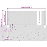  Kolci za ograde 11 kom U-kanal 40 cm Pocinčani čelik Šesterokutna ograda 0.4x100 m Pocinčani čelik | shoptok.hr
