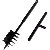 vidaXL Jeklen spiralni vrtalni sveder za zemljo z ročajem 180 mm s 5 m pod., (21366922) | Shoptok.si