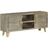 TV omarica trden mangov les siva in medeninasta 110x30x48 cm