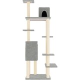  Penjalica za mačke sa stupovima za grebanje svjetlosiva 154 cm | shoptok.hr