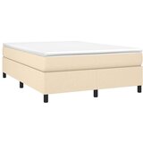  Za krevet s oprugama krem 140 x 190 cm od tkanine | shoptok.hr