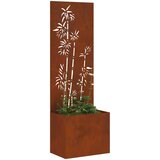  Privatnost u vrtu Cvjetni Rđa 50 x 150 cm Otporni čelik | shoptok.hr