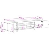 5-dijelni LED TV ormarić Staro drvo Konstruirano drvo | shoptok.hr