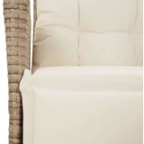  5-dijelni vrtni blagovaonski set od poliratana s jastucima bež | shoptok.hr