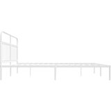vidaXL Metalni okvir za krevet s uzglavljem bijeli 193x203 cm | shoptok.hr