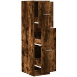 vidaXL Lekarniška omara dimljeni hrast 30x41x118 cm inženirski les | Shoptok.si