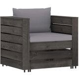  2-dijelna vrtna garnitura s jastucima sivo impregnirano drvo | shoptok.hr