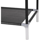  Stalak za cipele s 8 polica od metala i netkane tkanine crni | shoptok.hr