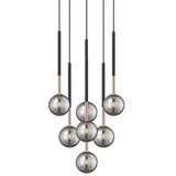 Zuma line P0574-07F-SDFZ - visilica na sajli arcturus 7xG9/4W/230V crna | Eponuda.com