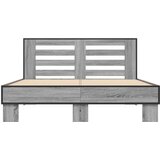  Okvir kreveta boja hrasta 120x200 cm konstruirano drvo i metal | shoptok.hr