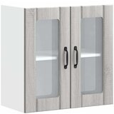 Maison Chic Kuhinjska stenska omarica - Kuhinjska omarica s steklenimi vrati Lucca inž. les iu1041, (22063818) | Shoptok.si