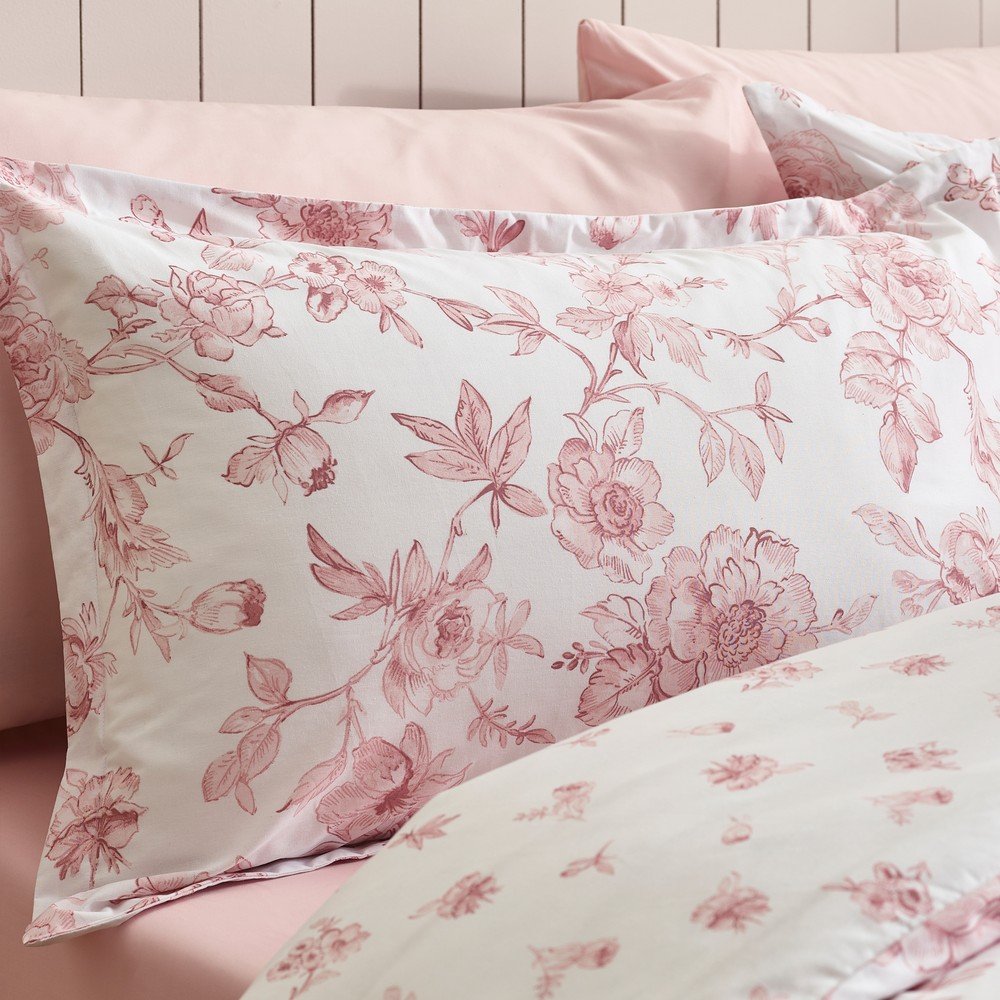 Catherine Lansfield Ružičasta 3-dijelna posteljina za bračni krevet 200x200 cm Mirabelle – | shoptok.hr