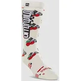 Merino Tehnicne nogavice white / red