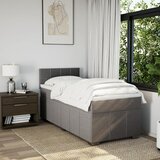  Krevet s oprugama i madracem smeđesivi 100 x 200 cm od tkanine | shoptok.hr