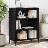 vidaXL Kreveta Crni hrast 32.5 x 69.5 x 90 cm Konstruirano drvo Cijene