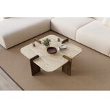  Konferencijski stočić PURO 90x90 cm bež/orah | Eponuda.com