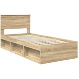  Okvir za krevet s uzglavljem Sonoma hrast 90 x 200 cm | shoptok.hr