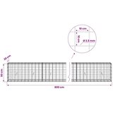  Gabion s žicom debljine 3 5 mm i mrežom 10x10 cm 800x30x50 cm - 30 cm 50 cm 800 x 230 cm | shoptok.hr